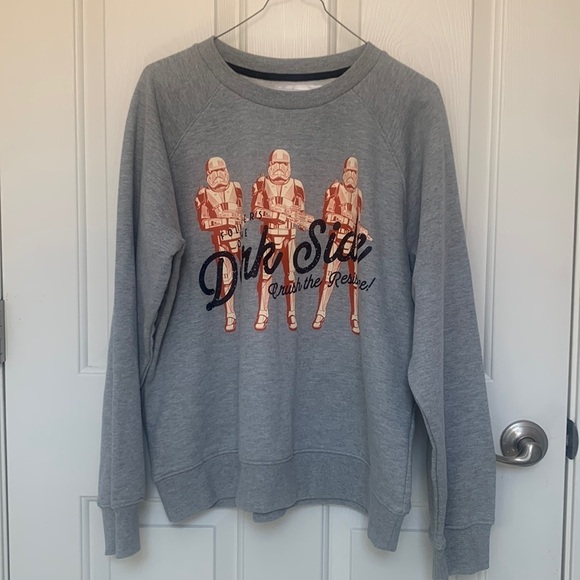 Disney Sweaters - Disney Star Wars Followers of the Dark Side Crewneck Sweater Gray Large
